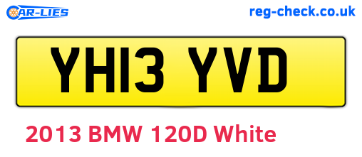 YH13YVD are the vehicle registration plates.