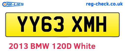YY63XMH are the vehicle registration plates.