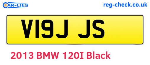 V19JJS are the vehicle registration plates.