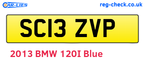 SC13ZVP are the vehicle registration plates.