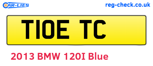 T10ETC are the vehicle registration plates.