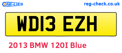 WD13EZH are the vehicle registration plates.