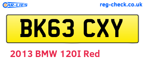 BK63CXY are the vehicle registration plates.