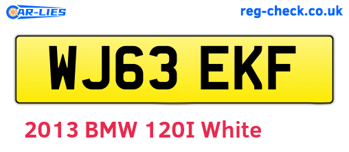 WJ63EKF are the vehicle registration plates.