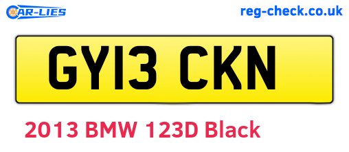 GY13CKN are the vehicle registration plates.