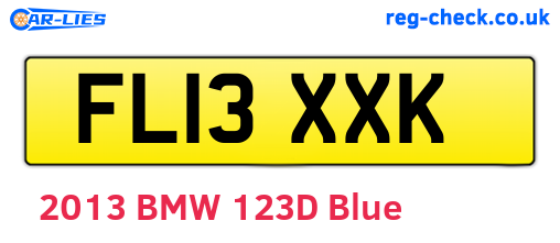 FL13XXK are the vehicle registration plates.