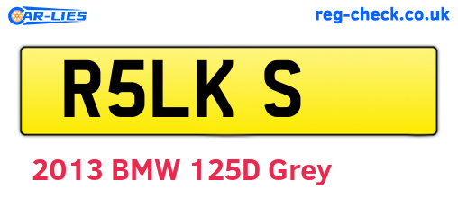 R5LKS are the vehicle registration plates.