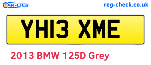 YH13XME are the vehicle registration plates.