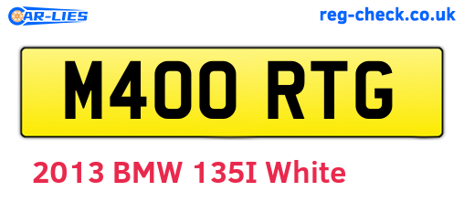 M400RTG are the vehicle registration plates.
