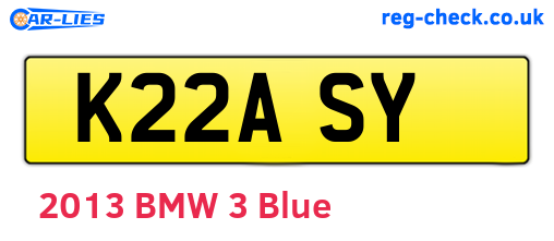 K22ASY are the vehicle registration plates.