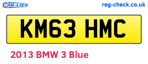 KM63HMC are the vehicle registration plates.