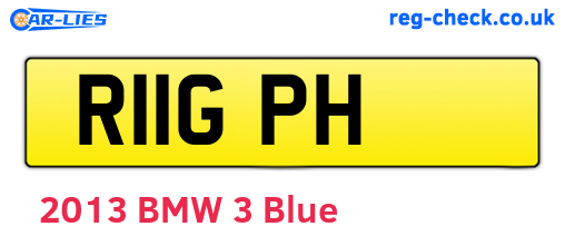 R11GPH are the vehicle registration plates.