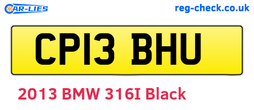 CP13BHU are the vehicle registration plates.