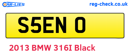 S5ENO are the vehicle registration plates.