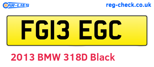 FG13EGC are the vehicle registration plates.