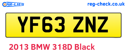 YF63ZNZ are the vehicle registration plates.