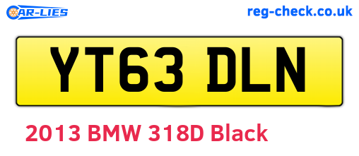 YT63DLN are the vehicle registration plates.
