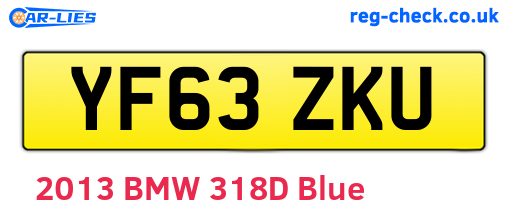 YF63ZKU are the vehicle registration plates.