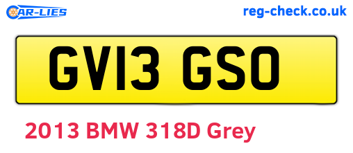 GV13GSO are the vehicle registration plates.