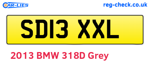 SD13XXL are the vehicle registration plates.