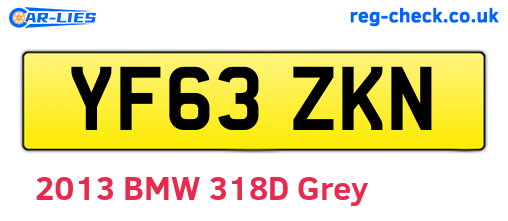 YF63ZKN are the vehicle registration plates.