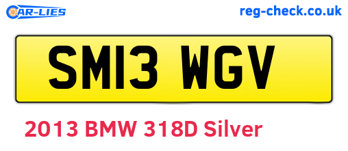 SM13WGV are the vehicle registration plates.