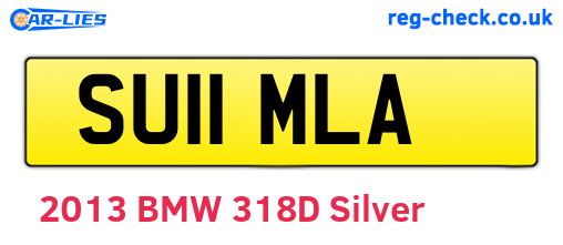 SU11MLA are the vehicle registration plates.