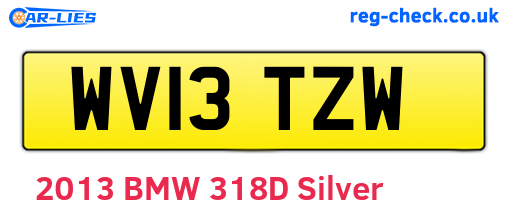 WV13TZW are the vehicle registration plates.