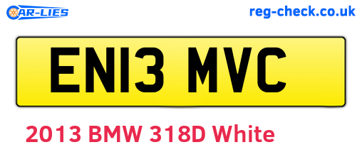 EN13MVC are the vehicle registration plates.
