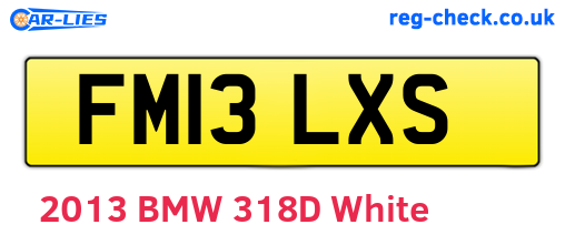 FM13LXS are the vehicle registration plates.