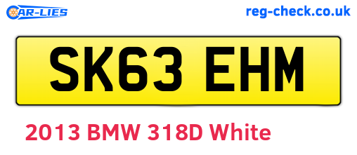 SK63EHM are the vehicle registration plates.