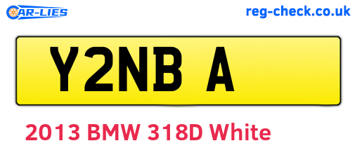 Y2NBA are the vehicle registration plates.