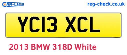 YC13XCL are the vehicle registration plates.