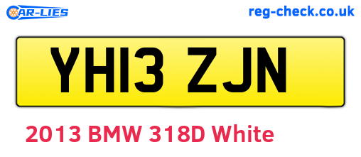 YH13ZJN are the vehicle registration plates.