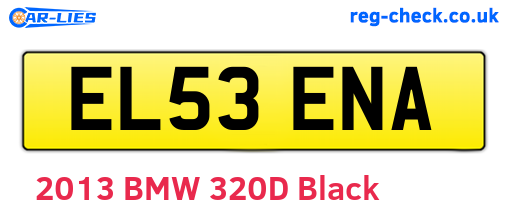 EL53ENA are the vehicle registration plates.