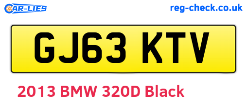 GJ63KTV are the vehicle registration plates.