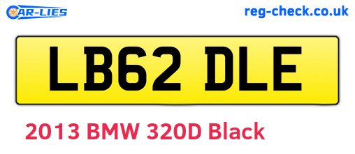 LB62DLE are the vehicle registration plates.