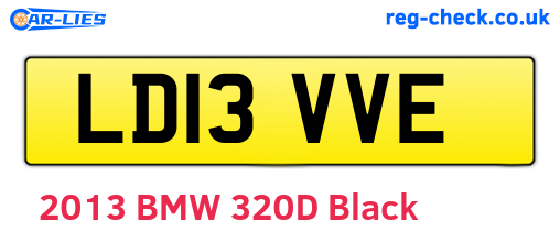 LD13VVE are the vehicle registration plates.