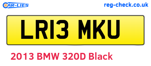 LR13MKU are the vehicle registration plates.