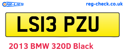LS13PZU are the vehicle registration plates.