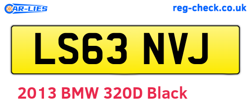 LS63NVJ are the vehicle registration plates.