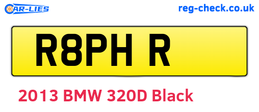 R8PHR are the vehicle registration plates.