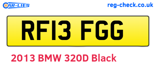 RF13FGG are the vehicle registration plates.
