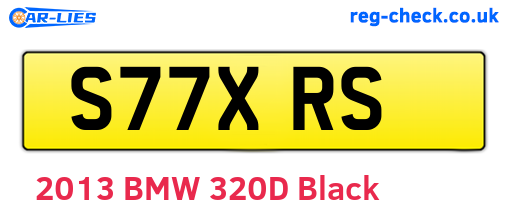 S77XRS are the vehicle registration plates.