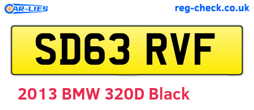 SD63RVF are the vehicle registration plates.