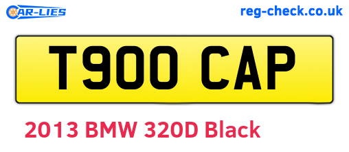 T900CAP are the vehicle registration plates.