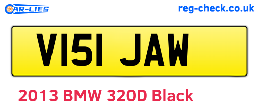 V151JAW are the vehicle registration plates.