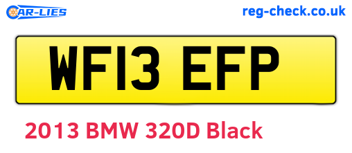 WF13EFP are the vehicle registration plates.
