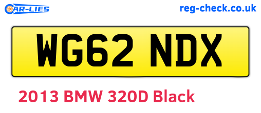 WG62NDX are the vehicle registration plates.