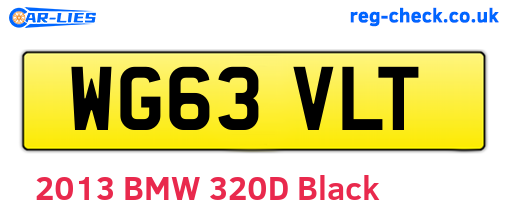 WG63VLT are the vehicle registration plates.